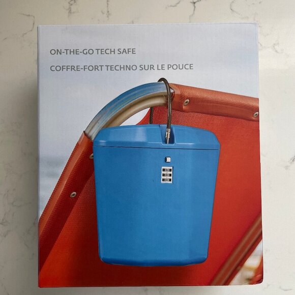 The Source On The Go Durable Portable Tech Safe w Heavy Duty Steel Cable NIB - Picture 1 of 4